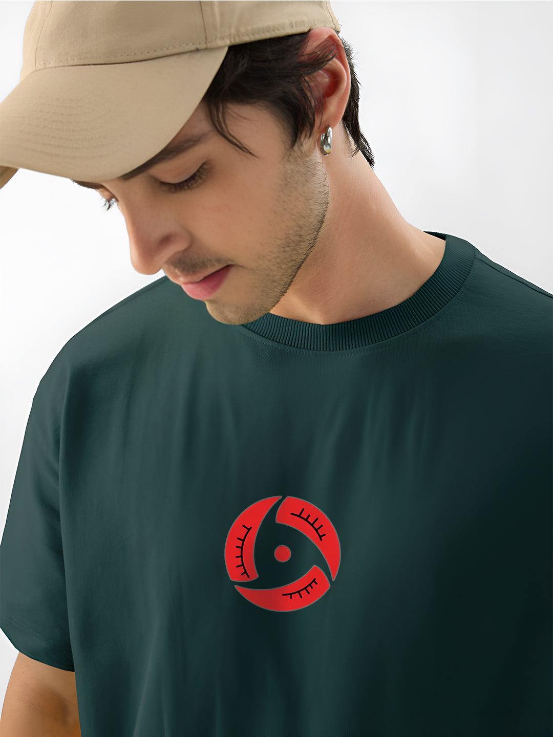 Angerhood Unisex Oversized Naruto Shippuden Itachi Uchiha Back Print T-Shirt