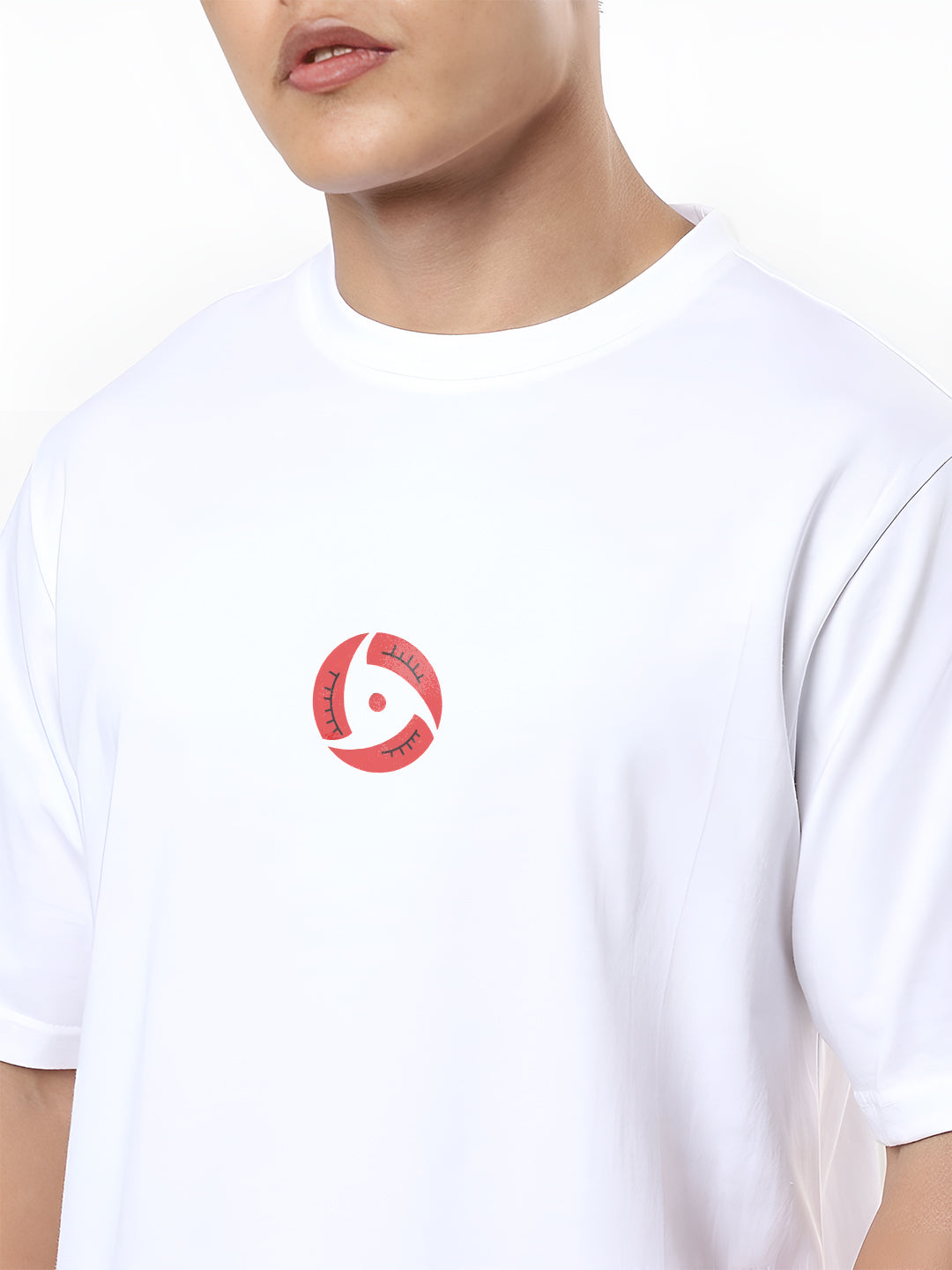 Angerhood Unisex Oversized Naruto Shippuden Itachi Uchiha Back Print T-Shirt