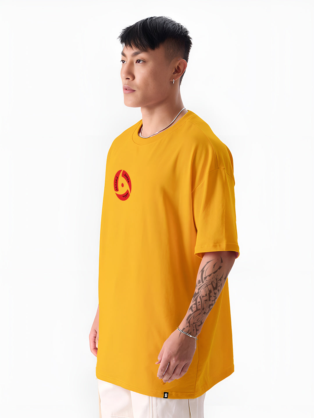 Angerhood Unisex Oversized Naruto Shippuden Itachi Uchiha Back Print T-Shirt