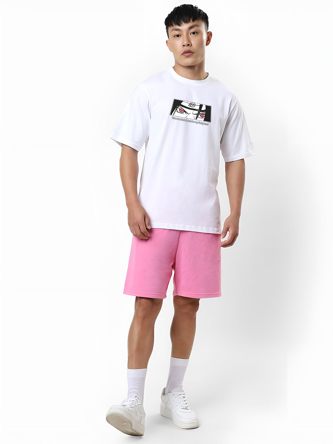 Angerhood Men Oversized Soso Dade Printed Cotton T-Shirt