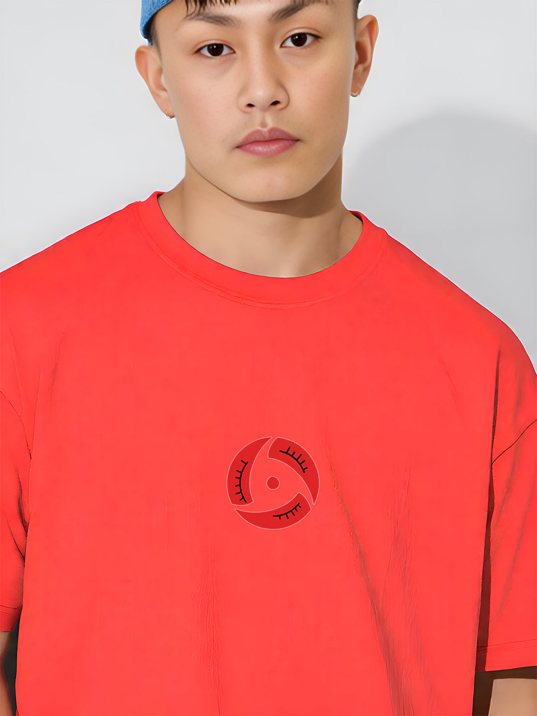 Angerhood Unisex Oversized Naruto Shippuden Itachi Uchiha Back Print T-Shirt