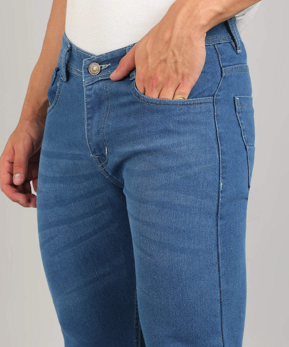 ANGERHOOD Relaxed Fit Men Blue Jeans