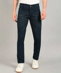 ANGERHOOD Relaxed Fit Men Dark Green Jeans