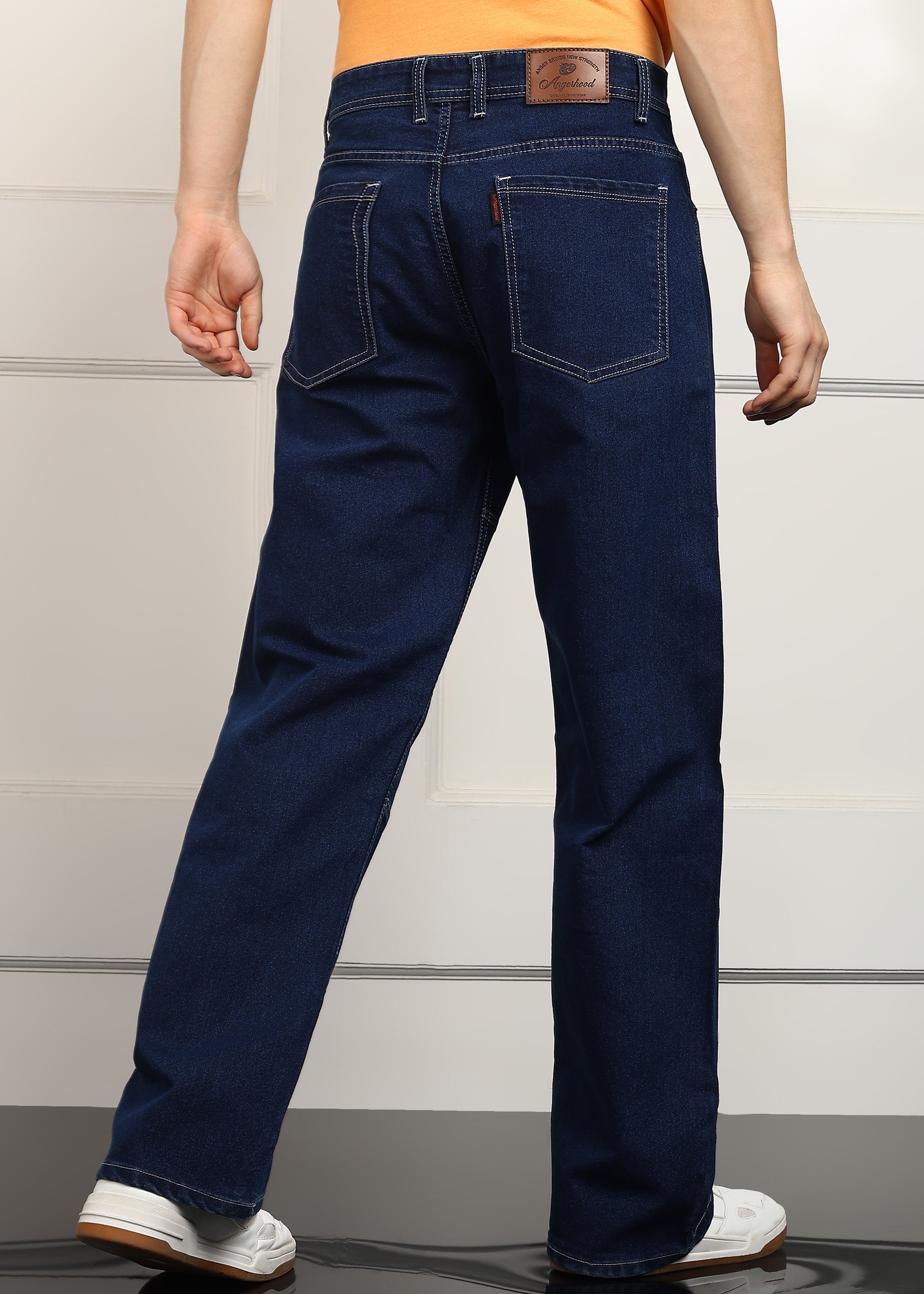 ANGERHOOD Loose Fit Men Blue  Jeans