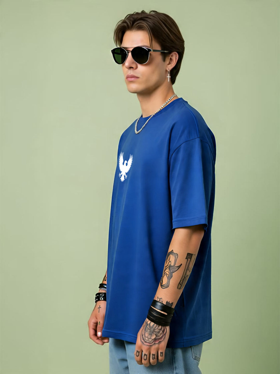 "Spread Your Wings – Rebel Spirit Eagle Oversized T-Shirt"