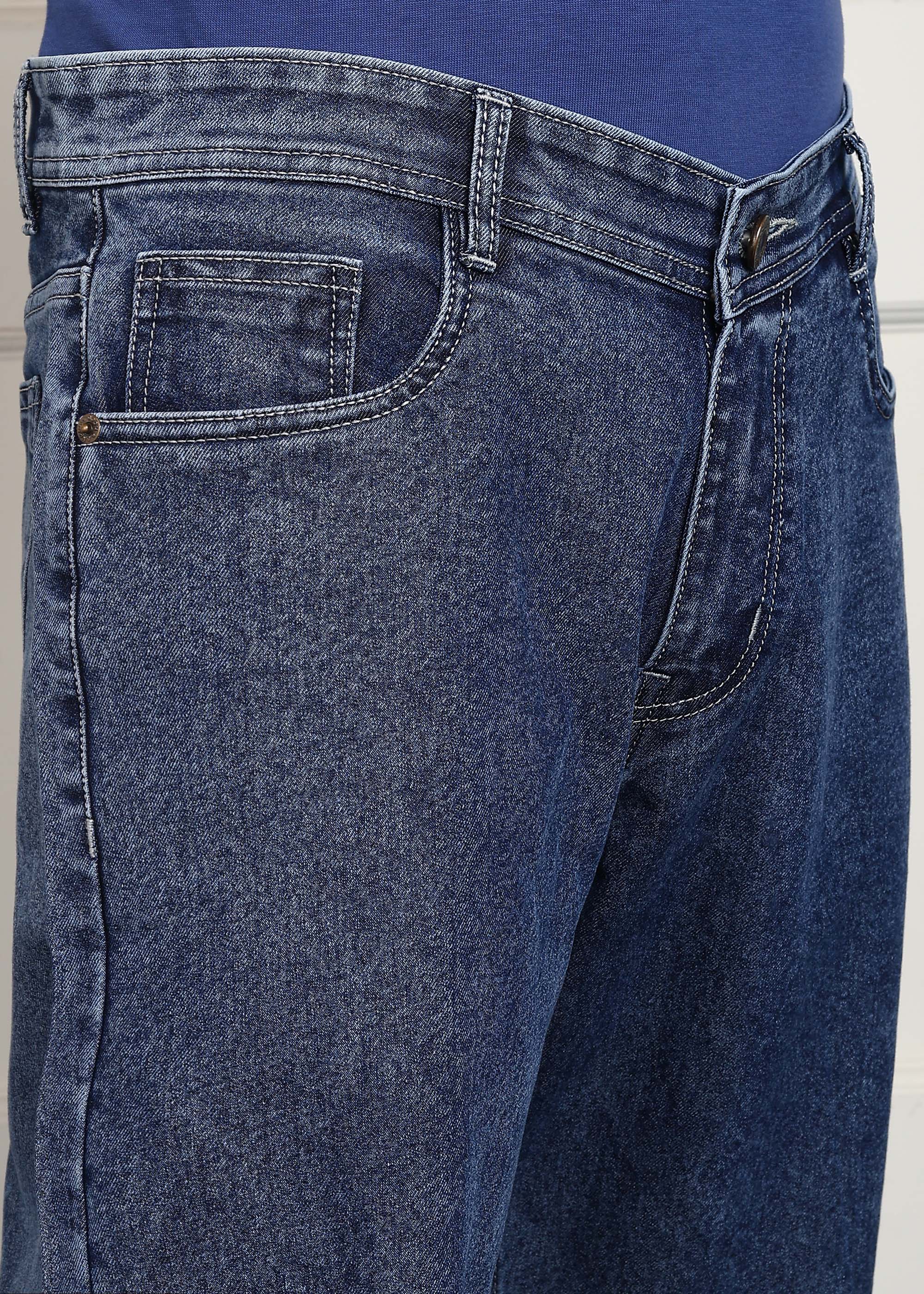 ANGERHOOD Loose Fit Men Dark Blue  Jeans