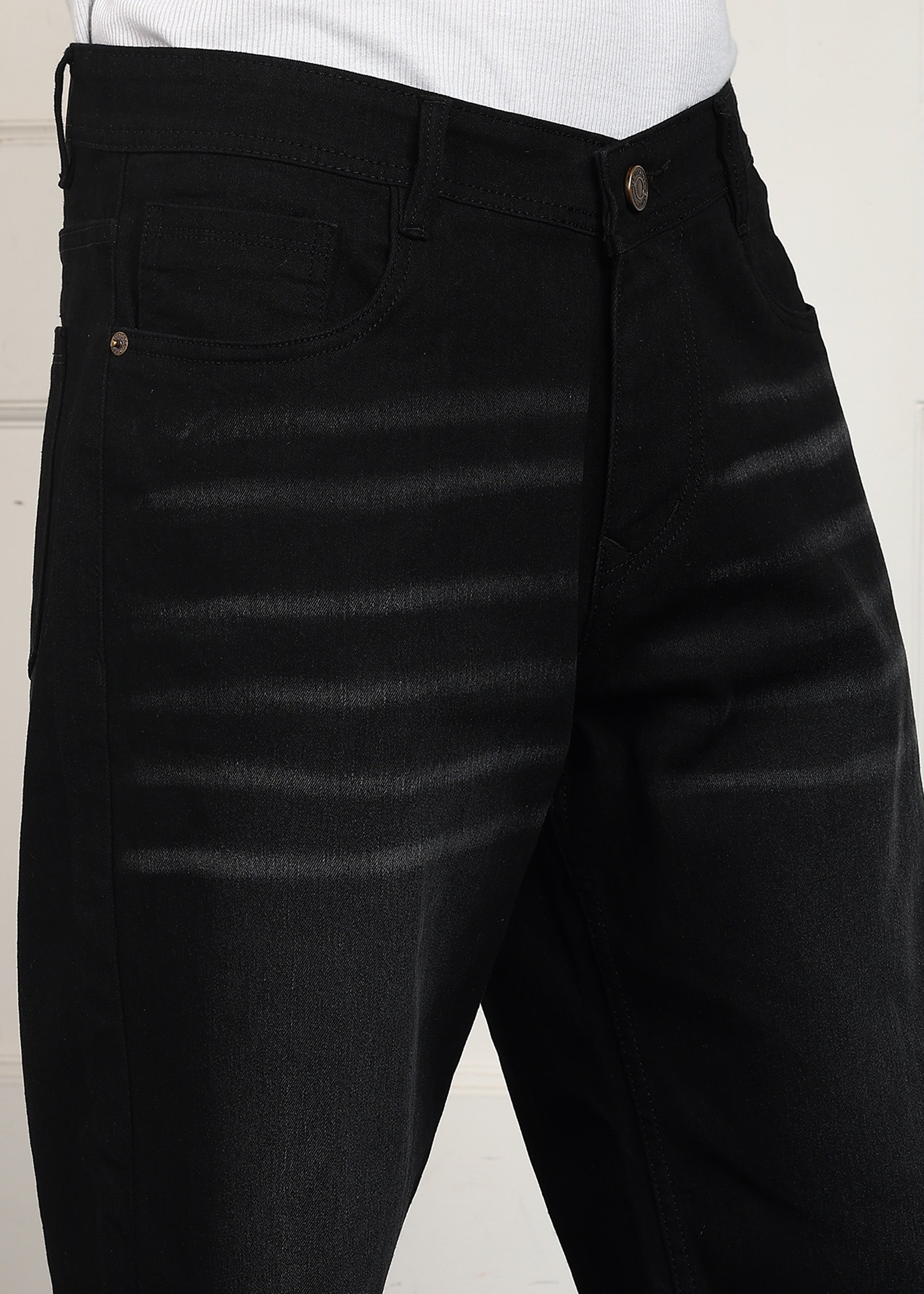 ANGERHOOD Loose Fit Men Black  Jeans