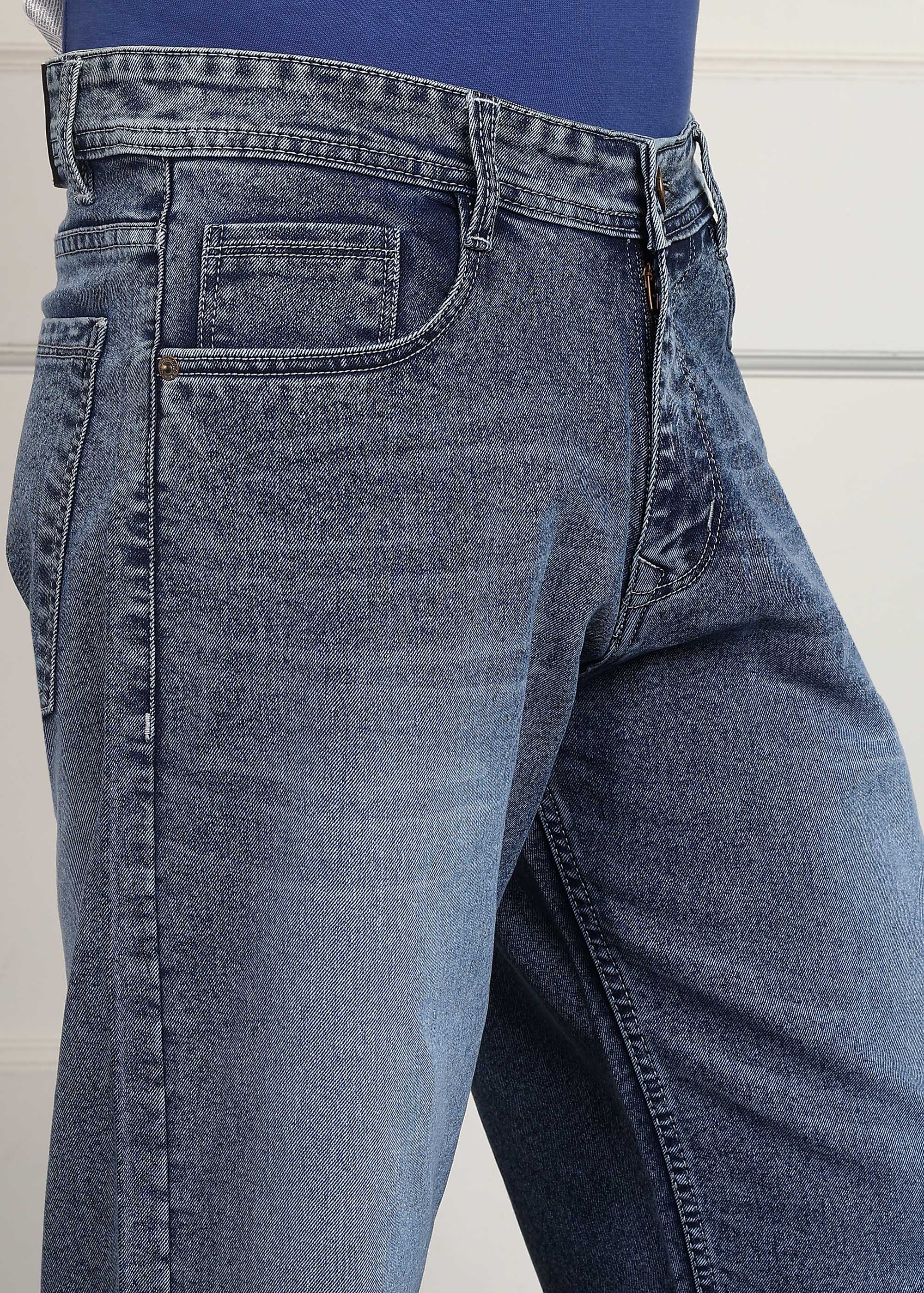 ANGERHOOD Loose Fit Men Blue  Jeans